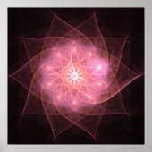 Roze bloem - Poster (Voorkant)