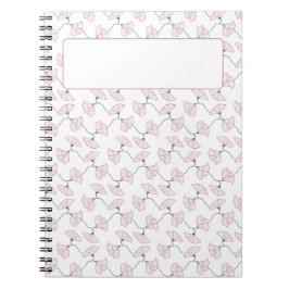 Roze Bloem Ranken Bloemen Notities Notitieboek