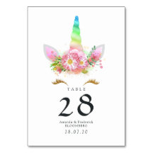 Roze Bloem Regenboog Eenhoorn Baby Shower