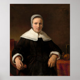 Roze Bloem - Rembrandt Fijne Kunst Poster