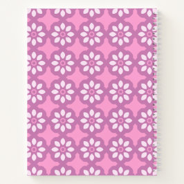 Roze Bloem Retro Notitieboek