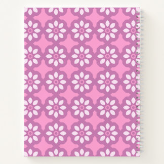 Roze Bloem Retro Notitieboek