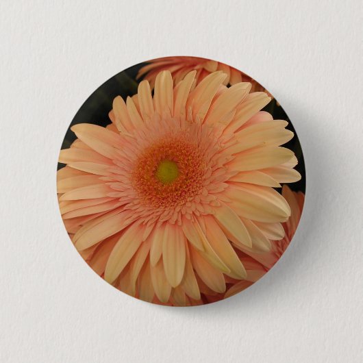 Roze Bloem Ronde Button 5,7 Cm (Voorkant)