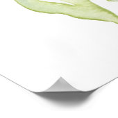 Roze Bloem Roze Gouden Bruidsdouche Welkom Bord Poster (Hoek)