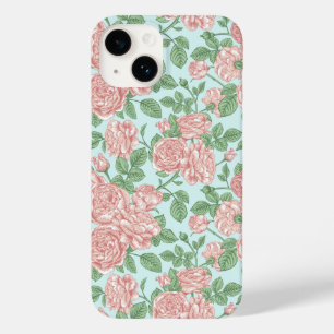 Roze Bloem Rozen Tuin Boeket Patroon Case-Mate iPhone 14 Hoesje
