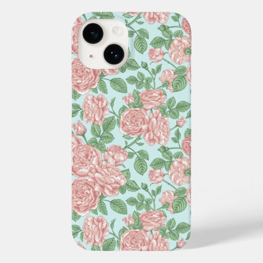 Roze Bloem Rozen Tuin Boeket Patroon Case-Mate iPhone Case (Achterkant)