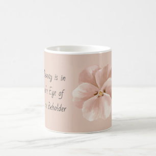 Roze Bloem Schoonheid Oog van de Beschouwer Koffiemok