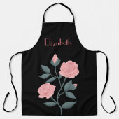 Roze bloem schort (Voorkant)