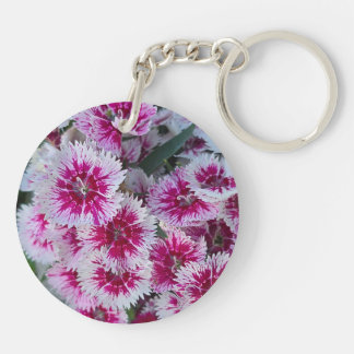 Roze Bloem Sleutelhanger