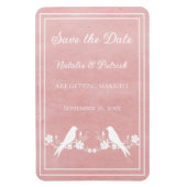 Roze bloem sparen de Datum Magnet Magneet (Verticaal)