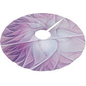 Roze Bloem Ster Moderne Abstracte Fractale Kunst Kerstboom Rok (Gekanteld)