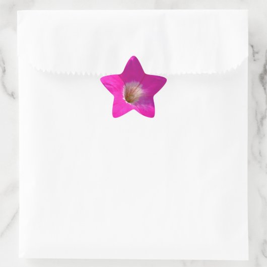 roze bloem ster sticker (Tas)