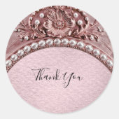 Roze Bloem Sticker (Voorkant)