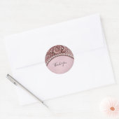 Roze Bloem Sticker (Envelop)
