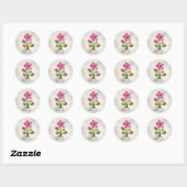 Roze Bloem Sticker (Vel)