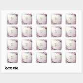 Roze bloem sticker frame (Vel)