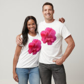 roze bloem t-shirt (Unisex)