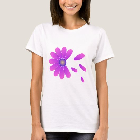 ROZE BLOEM T-SHIRT (Voorkant)