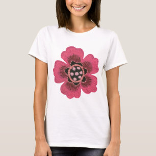 Roze bloem t-shirt
