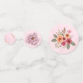 Roze Bloem Tafelconfetti voor een Toets van Elegan Confetti (Voorkanten)