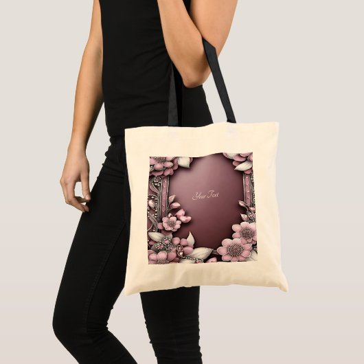 Roze bloem tas (Voorkant (product))