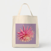 Roze bloem tote bag (Voorkant)