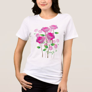 Roze Bloem Tri-Blend Shirt
