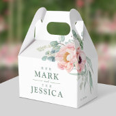 Roze Bloem Tweetalige Chinese bruiloft Dank u Bedankdoosjes