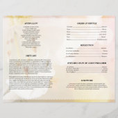 Roze Bloem Uitvaart Template (Achterkant)