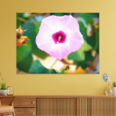Roze Bloem van de Morgenbloem Canvas Afdruk (Insitu (Woonkamer))