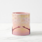 Roze Bloem van het Leven Mok – Empowered Woman Des (Midden)