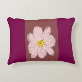 roze bloem verf kussen
