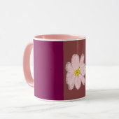 roze bloem verf mok (Voorkant links)