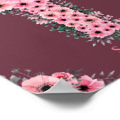 Roze bloem verwant beeld Eerste Heilige Communisti Poster (Hoek)