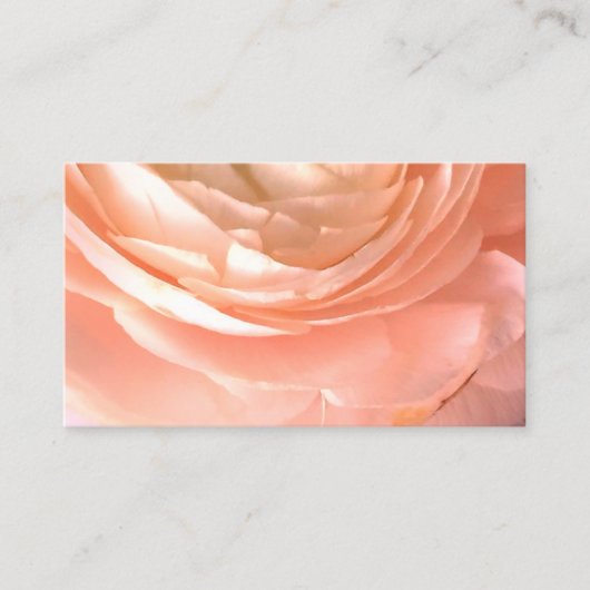  roze bloem visitekaartje dubbelzijdig (Voorkant)