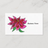 Roze Bloem Visitekaartjes (Achterkant)