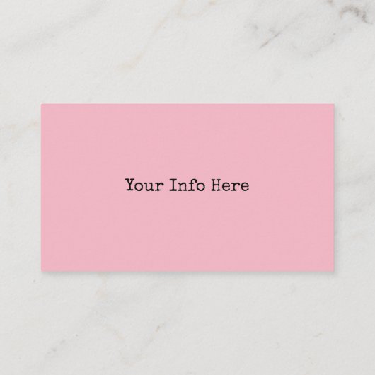 Roze Bloem Visitekaartjes (Achterkant)