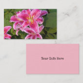 Roze Bloem Visitekaartjes (Voorkant / Achterkant)