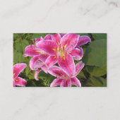 Roze Bloem Visitekaartjes (Voorkant)