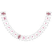 Roze bloem vlaggetjes (Alle)