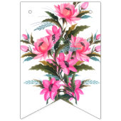 Roze bloem vlaggetjes (Eerste vlag)