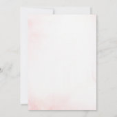 Roze Bloem Vlinder Uitvaart Aankondiging (Achterkant)