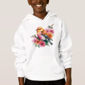 Roze Bloem Vogel (Voorkant)