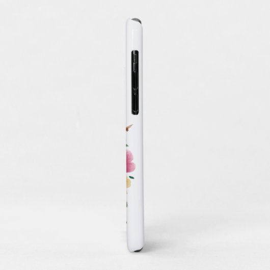 Roze Bloem Vogel Case-Mate iPhone Case (Achterkant/links)