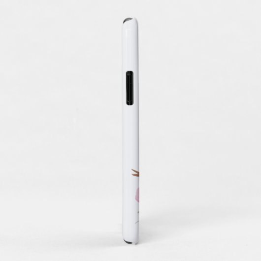 Roze Bloem Vogel Case-Mate iPhone Case (Achterkant/rechts)
