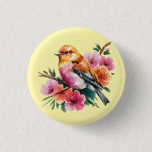 Roze Bloem Vogel