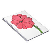 Roze Bloem Vol Notitieboek (Rechterzijde)