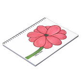 Roze Bloem Vol Notitieboek (Linkerzijde)