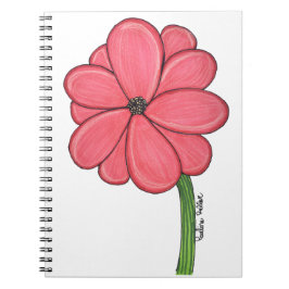 Roze Bloem Vol Notitieboek
