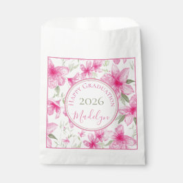 Roze Bloem | Waterverf Azalea | Afstuderen Bedankzakje